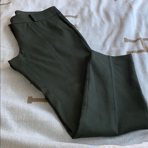 Army green skinny dress pants